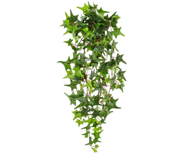 Mini Efeuranke 60cm mit 175 grünen Blättern aus feinem Textil-Polyesterfaser Material