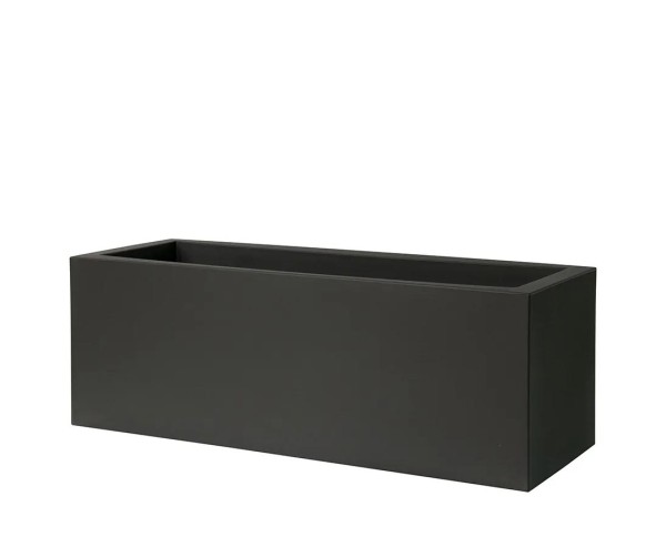 Pflanzkasten Perl schwarz als Kube mit 100x40x40cm aus Kunststoff