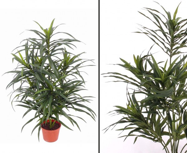 Dracaena Kunstplame mit 261 Blätter, Höhe 73cm
