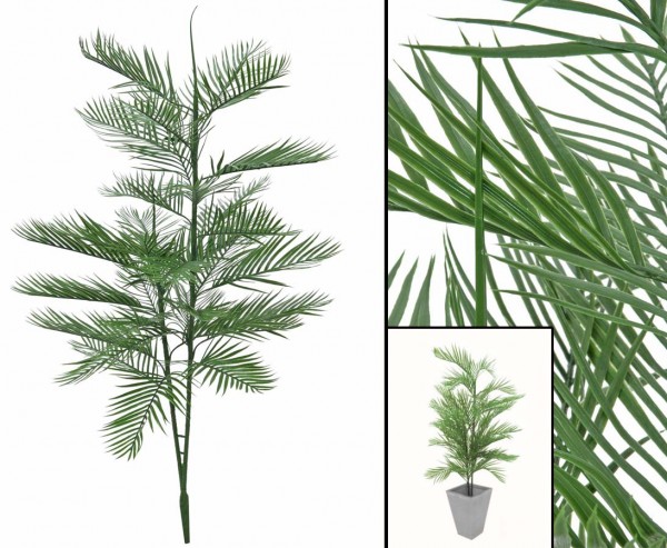 Kentiapalme, künstliche Palme mit 2 Stämmen Höhe ca. 150cm