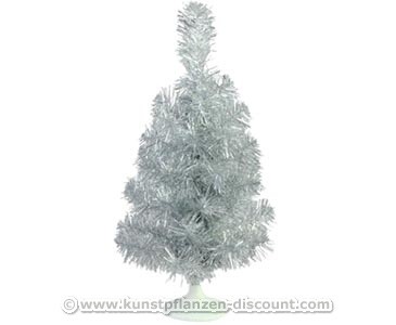 Deko Weihnachtsbaum künstlich silber Höhe 45cm