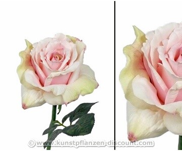 Künstliche Rosen Blume mit mehrfarbiger Blüte, 31cm