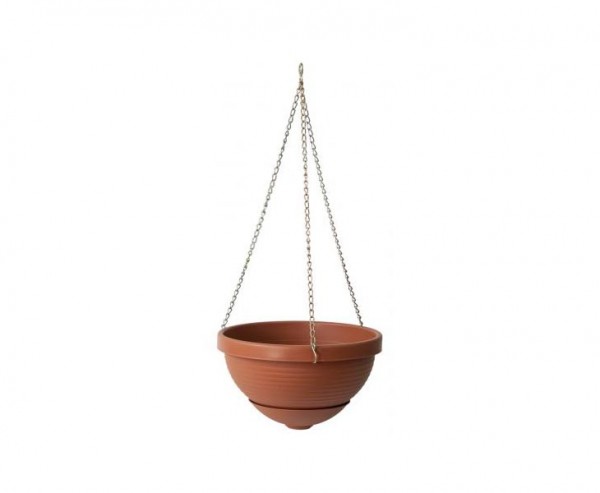 Hängeampel Terrakotta mit Ø 23cm und einer Höhe von 15cm