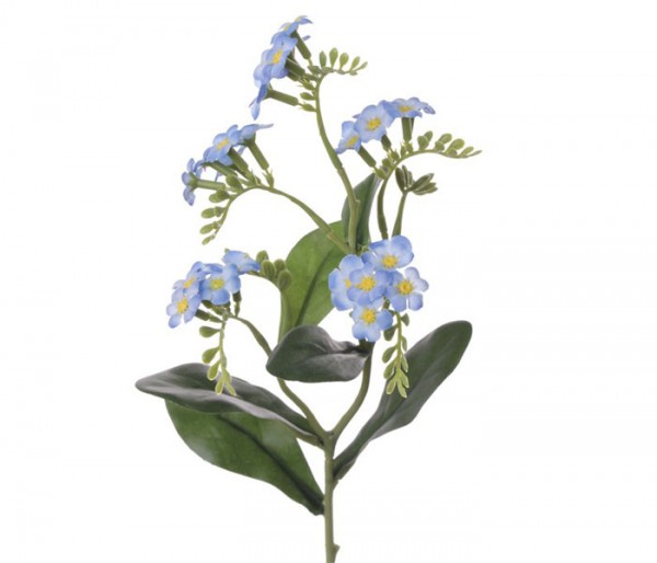 Kunstblume Vergissmeinnicht blau weiße Blüten Höhe 36cm
