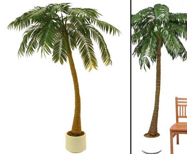 Kunstpalme 1-stämmig, 810 Blättern, Höhe 300cm