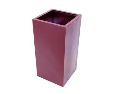 Kunststoff Pflanzkübel, rot glänzend, Durch. 50cm, Höhe 100cm