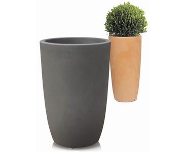 Pflanzkübel aus PP Material mit A1 Durch. 50cm und Höhe 100cm in Anthrazit, UV- Frost beständig