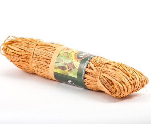Naturbast terrakotta farbig mit einer Länge von 100cm