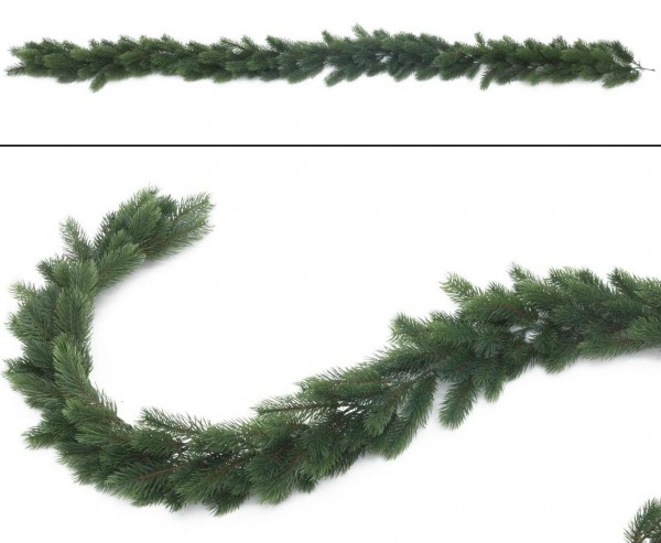 Künstliche Tannen Girlande mit PE Nadeln, Länge 180cm
