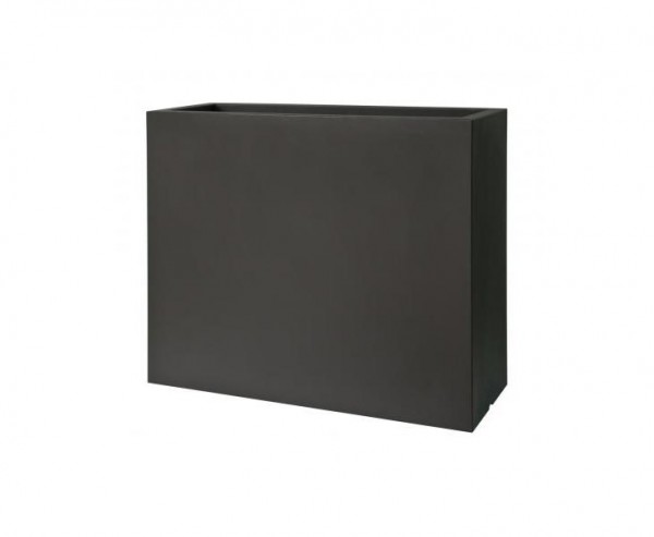 Hoher Pflanzentrog schwarz als Kube mit B:80x H:70x T:30cm aus Kunststoff für Arrangements