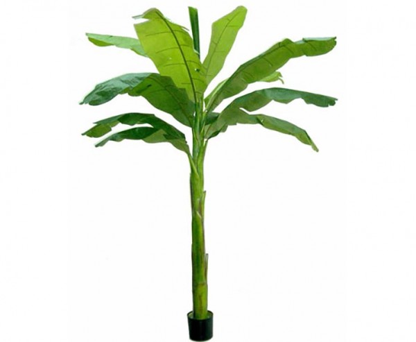 Bananen Kunstpalme grün UV-sicher mit 210cm und 11 Blättern