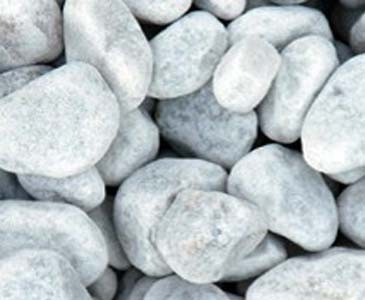 Zierkies Carrara weiss, Durch. 16 bis 25mm, Sackware mit ca. 19kg