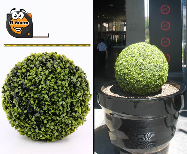 Künstlicher Buchsball Ø 60cm mit Kern aus EPS Masse UV-sicher