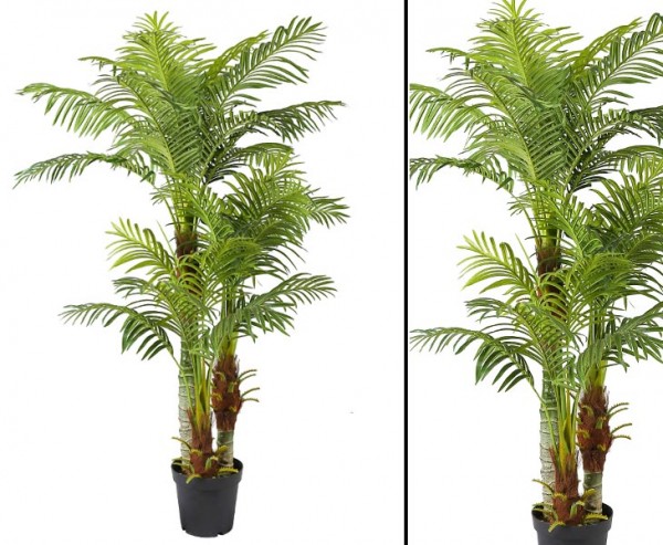 Kunstpalme Areca Hawaii 180cm mit 30 Wedeln und 3 Stämme
