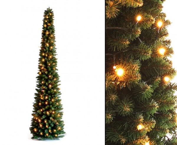 Weihnachtsbaum Säule mit LED Beleuchtung, Höhe 210cm