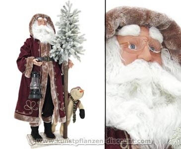 Deko Weihnachtsmann stehend mit 150cm