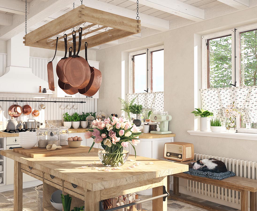 Kunstpflanzen Landhausstil
