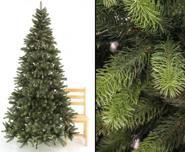 Weihnachtsbaum künstlich 240cm mit 1646 Tips/ Nadeln aus schwer entflammbaren Nadeln