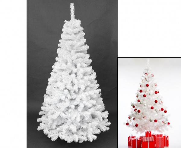 Künstlicher weißer Christbaum Georgia 150cm in B1 mit 344 Zweigspitzen