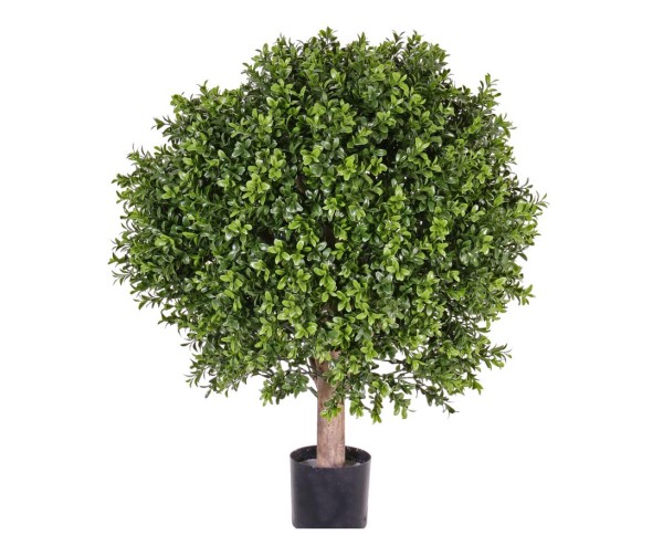 Buchskugel Kunstbaum Höhe ca. 60cm mit echtholz Stamm