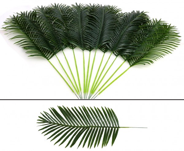Künstliche Palmwedel mittel Set mit 12 Stück Länge ca. 115cm