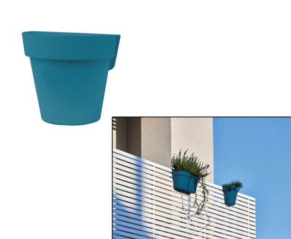 Balkon und Geländerkasten 25cm ocean farbig für Außen und Innen Begrünungen