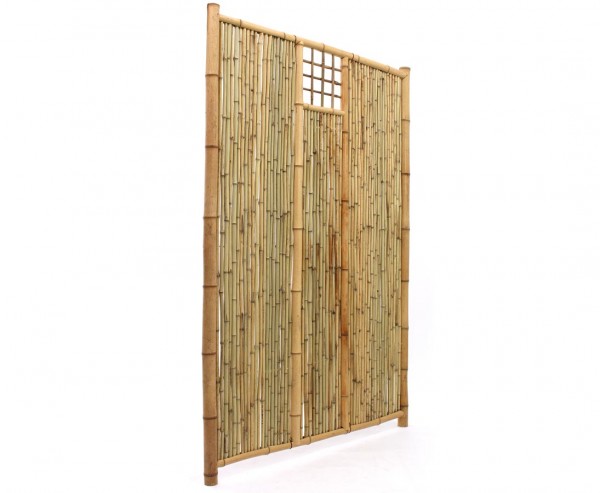 Sichtschutzwand aus Bambus "TEN" mit Ausschnitt oben mittig 180x120cm