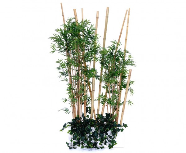 Kunstbaum Arrangement Raumteiler "Bambus Medium" mit ca. 200x80x30cm