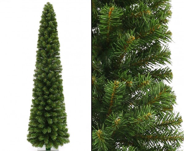 Künstliche Weihnachtssäule Kasan 180cm mit 392 Zweigspitzen, PVC Nadeln B1