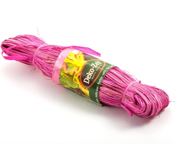 Naturbast rosa farbig mit einer Länge von 100cm
