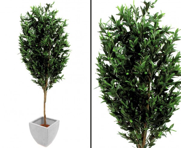 Künstlicher Olivenbaum mit 372 Oliven 250cm hoch