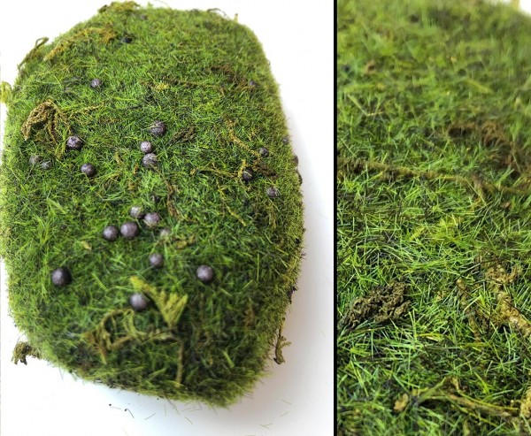 Deko Moos als Moosstein mit ca.10x7,5cm, schwammartig