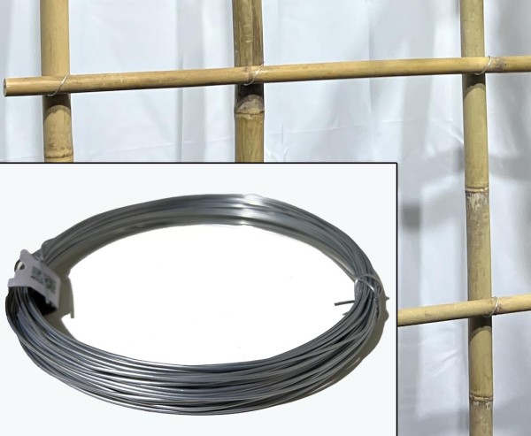 Bindedraht verzinkt 1,4mm als 20m Rolle individuell einsetzbar zum Binden von Kunstblumensträußen