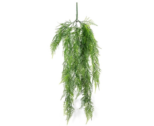 Wetterfester Spargel Farn Busch mit 6 PE Blattzweige Länge 80cm