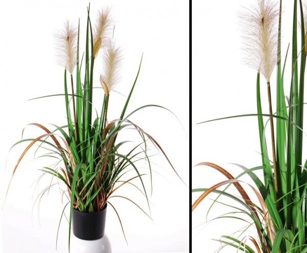 Künstliches Pampas Gras blühend, Höhe ca. 81cm