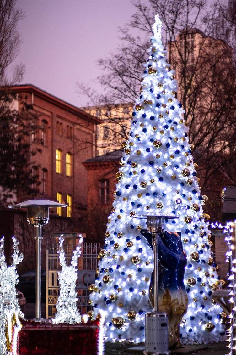 XXL-Weihnachtsbaum weiss