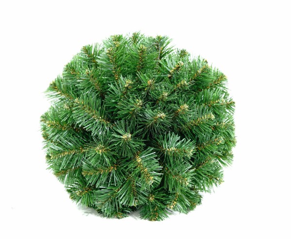 Weihnachtskugel aus künstlichen Tannenzweigen B1 mt einem Durch. von 35cm zum Aufhängen