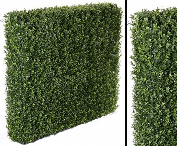 Buchsbaumhecke mit UV imprägnierten 3837 PE Blättern, H:80 x B:98