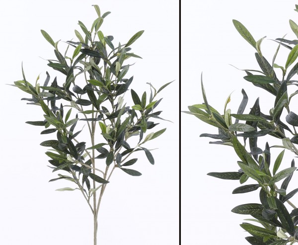 Künstliche Pflanze Olivenzweig UV-sicher 234 Blätter Länge 90cm
