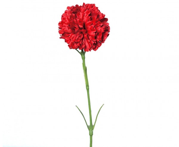 Kunstblume Nelke rot mit einer Länge von 45cm