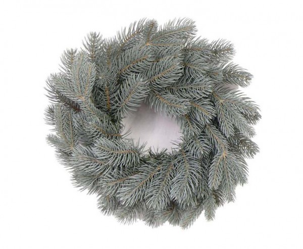 Weihnachtskranz mit 84 PE Zweigen, Bavaria blue, Durch. 40cm