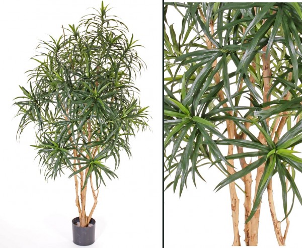 Dracaene Kunstpalme mit 1044 Blätter Höhe 160cm