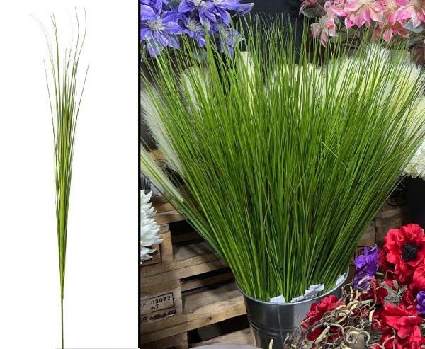 Gras Kunstpflanzen Büschel Isolepsis mit 50 PVC Halmen 86cm