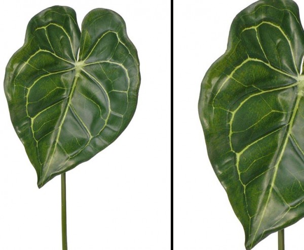 Kunstblatt Anthurium Länge ca. 67 cm