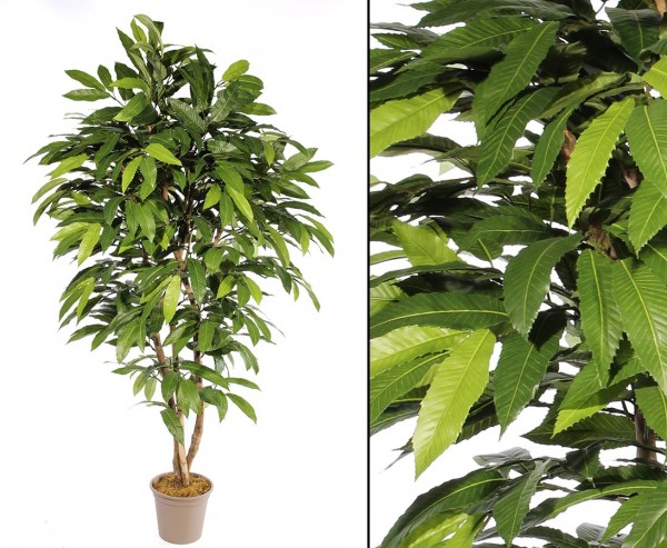 Kastanienbaum 200cm als Deko Baum mit 30 Zweigen und 690 Blätter