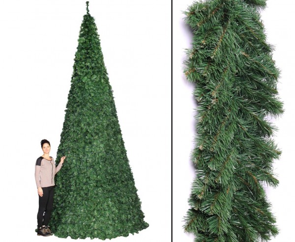 Mega Weihnachtsbaum Oslo als Ringsystem mit Höhe 510cm