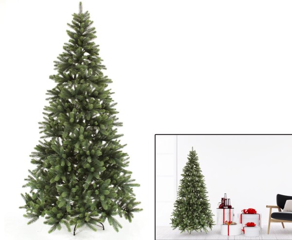 PE Weihnachtsbaum 210cm mit 1156 Tips als Spritzguss Nadeln in B1